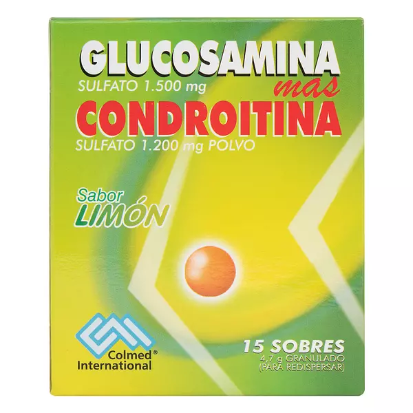 Glucosamina Sulfato 1500 Mg + Condroitina 1200 Mg Limón