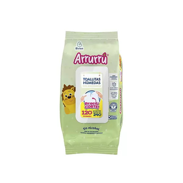 Toallitas Arrurru Aloe Practicorte