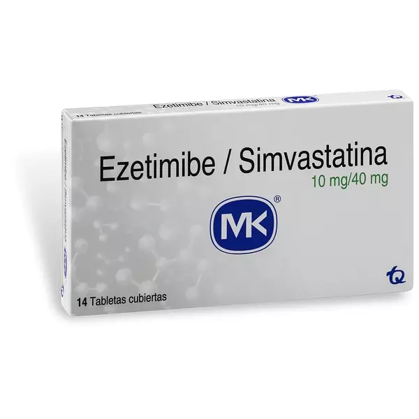 Ezetimiba + Simvastatina 10 Mg / 40 Mg