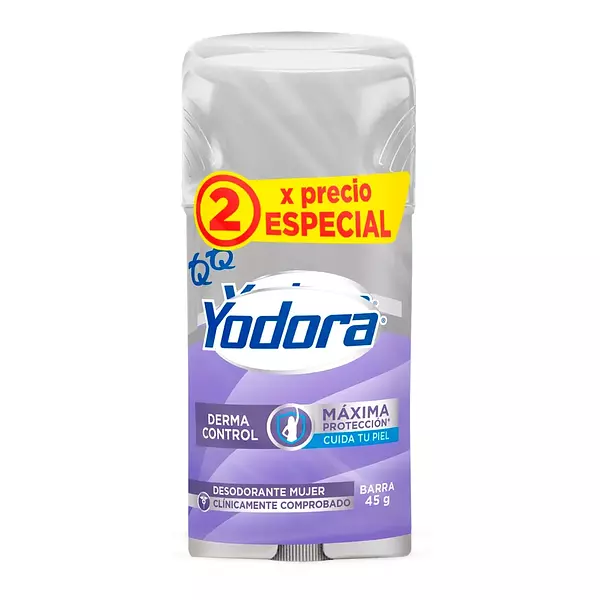 2 Desodorantes Yodora Barra Derma Control