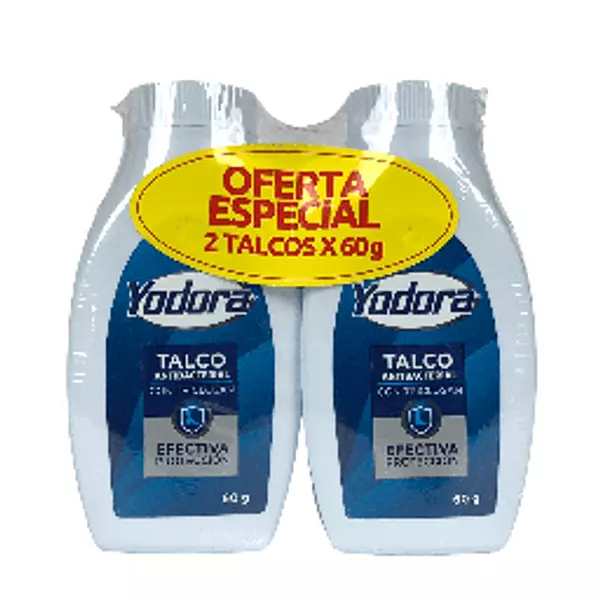 2 Talco Yodora 60 Gr