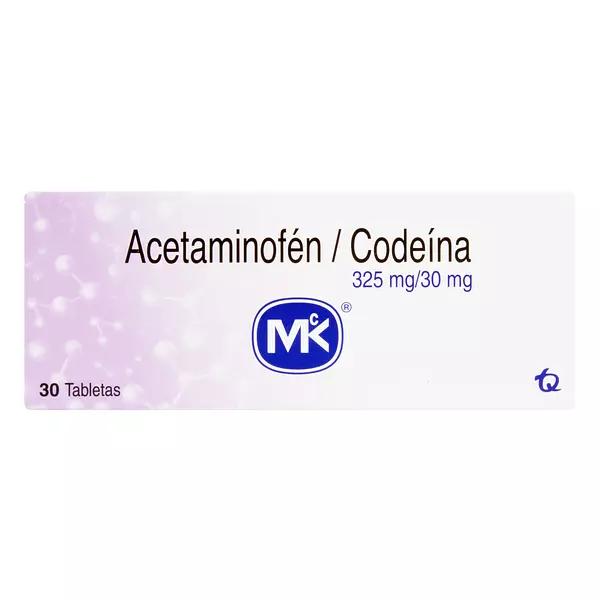 Acetaminofen+Codeina 325 Mg / 30mg