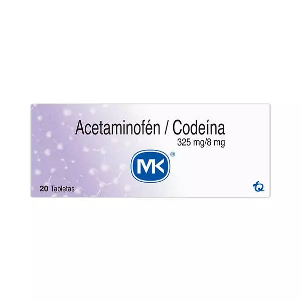 Acetaminofen+Codeina 325 Mg / 8 Mg