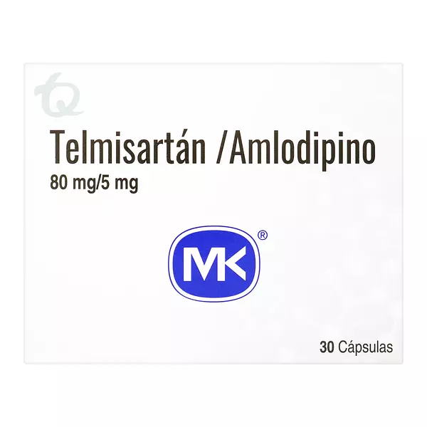 Telmisartan 80 Mg + Amlodipino 5 Mg