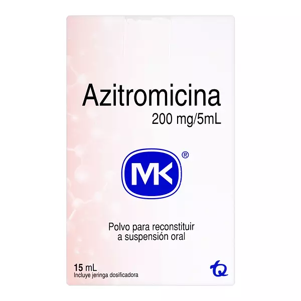 Azitromicina 200mg/5ml Polvo 15 Ml