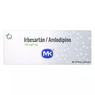 Irbesartan 150 Mg + Amlodipino 5 Mg