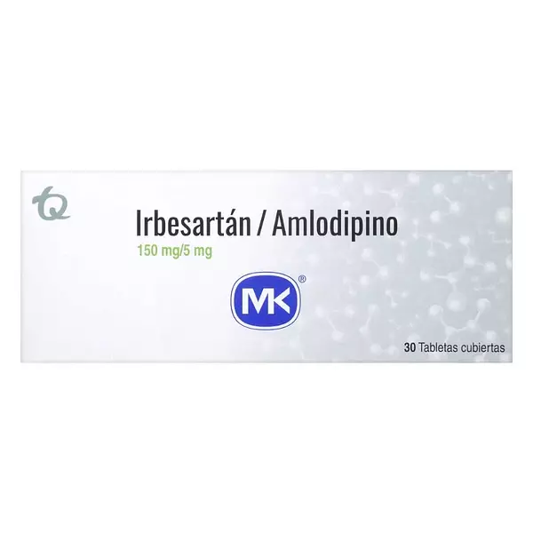 Irbesartan 150 Mg + Amlodipino 5 Mg