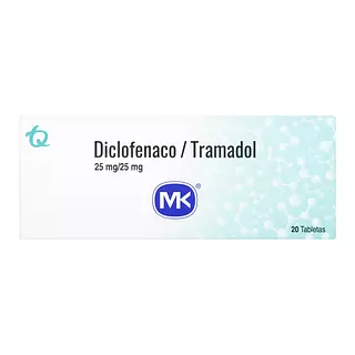 Diclofenaco + Tramadol 25/25 Mg