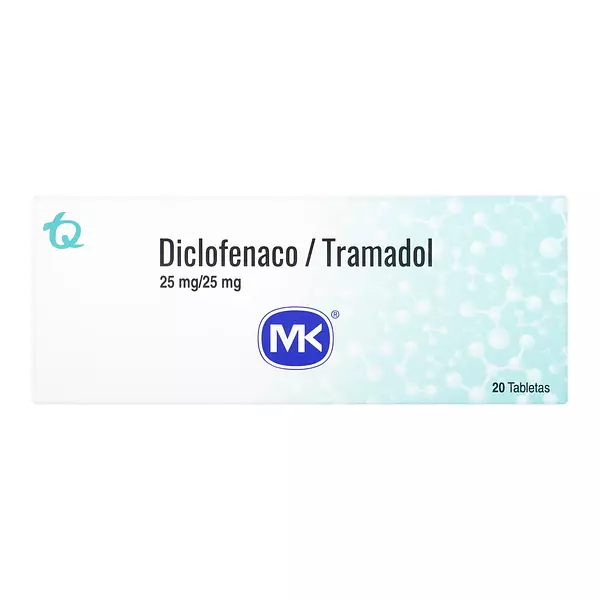 Diclofenaco + Tramadol 25/25 Mg