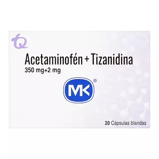 Acetaminofen/Tizanidina 350 Mg/2 Mg