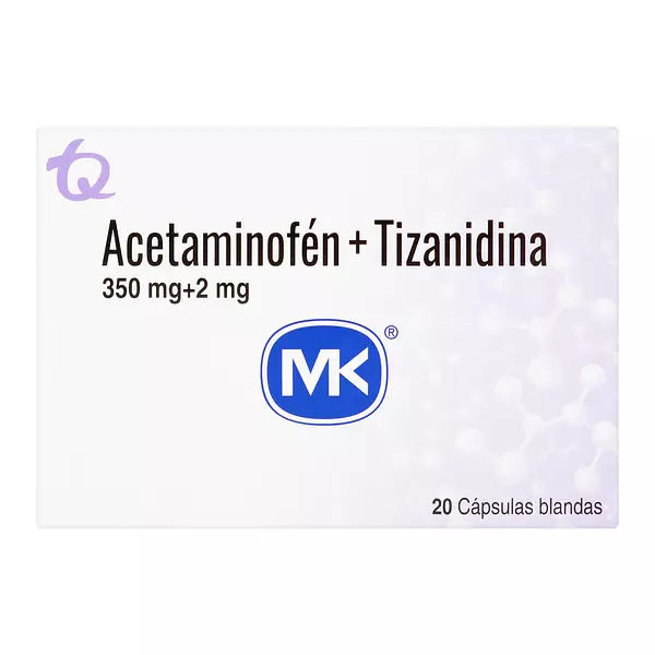 Acetaminofen/Tizanidina 350 Mg/2 Mg