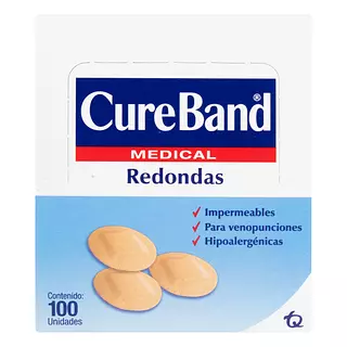 Curas Cure Band Redondas Plegadiza