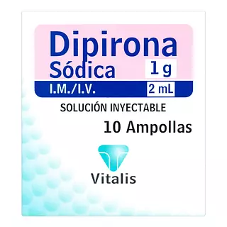 Dipirona 1 Gr/2 Ml Ampollas
