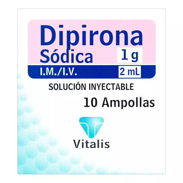 Dipirona 1 Gr/2 Ml Ampollas