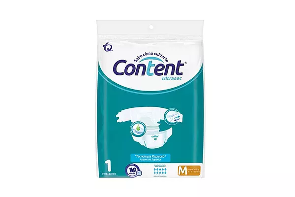 Pañal Content Ultrasec Talla M Unidad