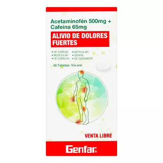 Acetaminofen 500 Mg + Cafeina 65 Mg