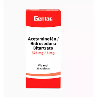 Acetaminofen / Hidrocodona 325 Mg/5 Mg