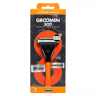 Maquina De Afeitar Groomen 300 + 1 Cartucho(Sf)