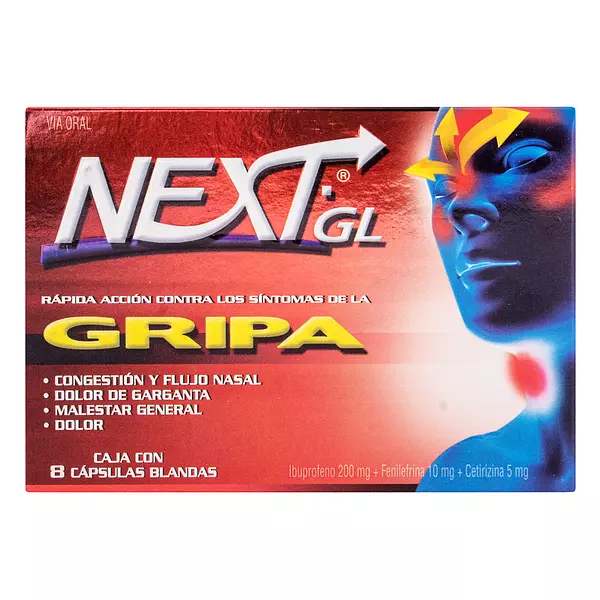 Next Gl Gripa 8 Capsulas Blandas