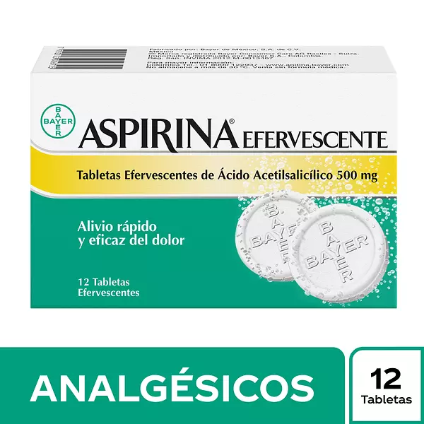 Aspirina Efervescente 500 Mg