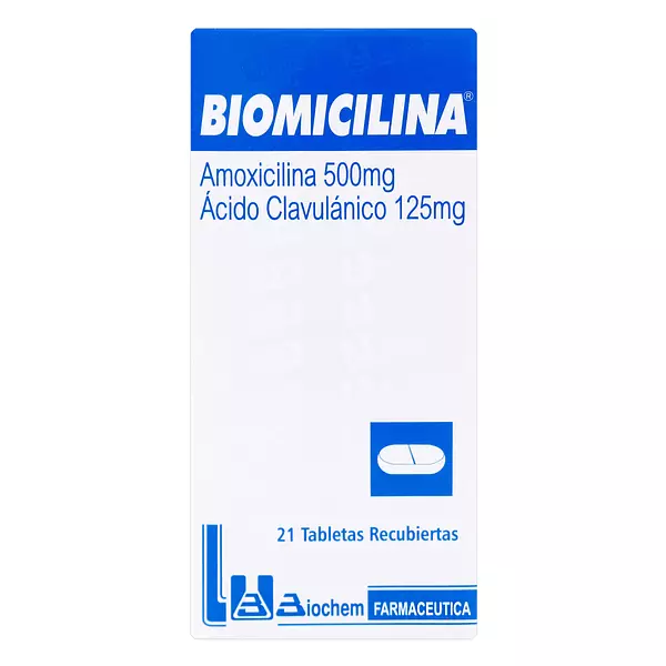 Biomicilina 500mg/125mg