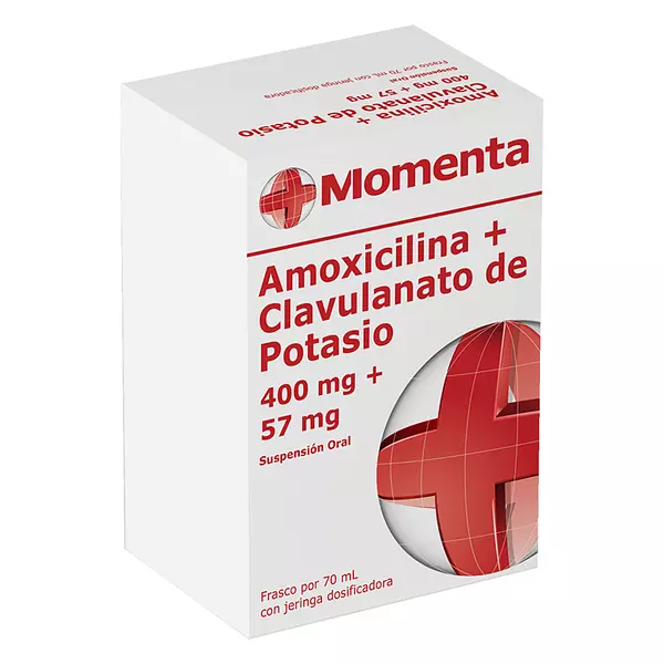 Amoxicilina + Clavulanato De Potasio 400mg+57 Mg