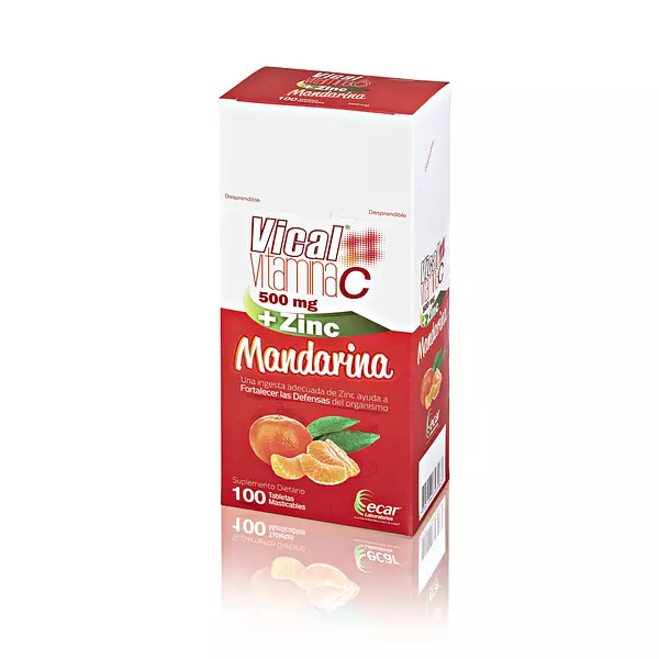 Vical Vitamina C Mandarina 500 Mg + Zinc