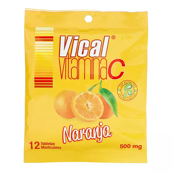 Vical Vitamina C Naranja 500 Mg