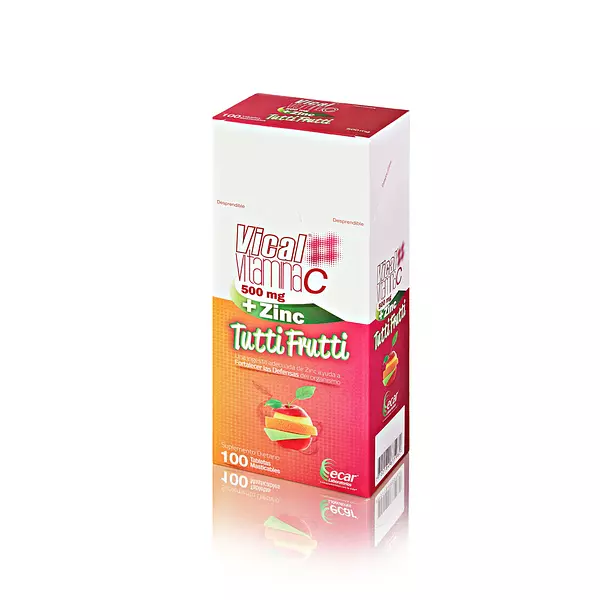 Vical Vitamina C Tutti Frutti 500mg+Zinc