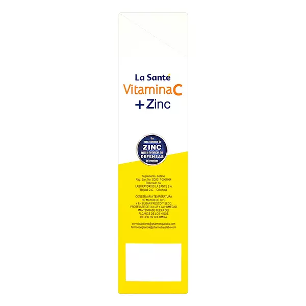 Vitamina C 500mg + Zinc Naranja