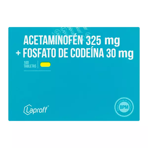 Acetaminofen 325 Mg + Codeina 30 Mg