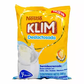 Leche Klim Deslactosada Semidescremada