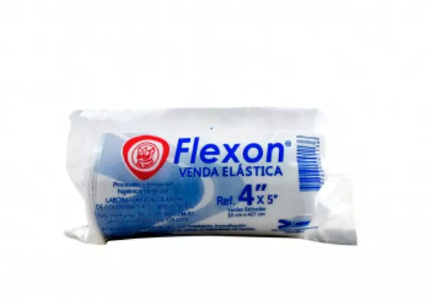 Venda Elastica Blanca Flexon 4x5