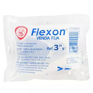 Venda Flexon Elastica Color Piel 3x5
