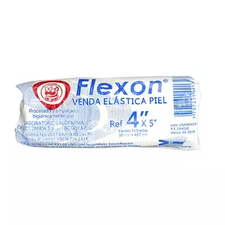 Venda Flexon Elastica Color Piel 4x5