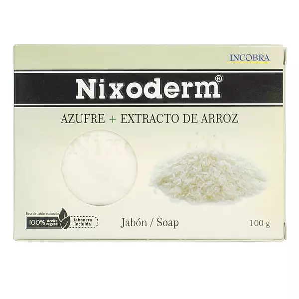 Jabon Nixoderm Azufre Extracto Arroz