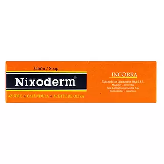 Jabon Nixoderm Azufre+Calendula+Aceite De Oliva