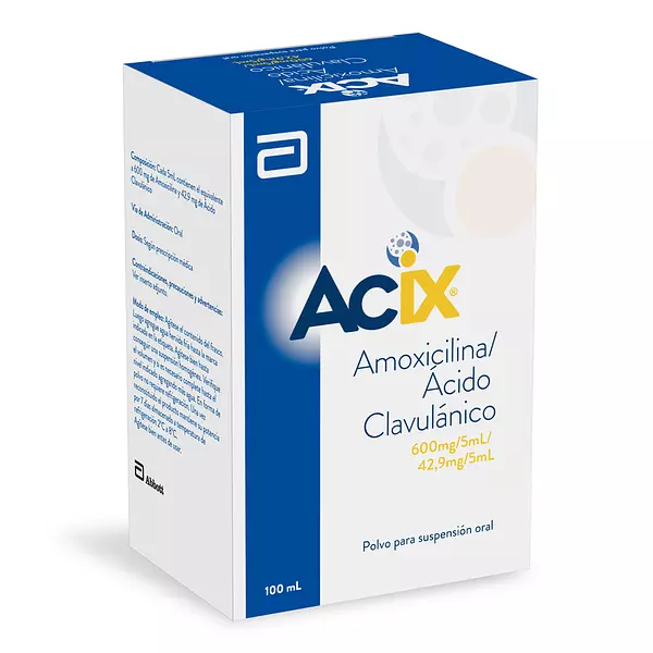 Acix Polvo Suspension 600 Mg-42.9 Mg/5 Ml