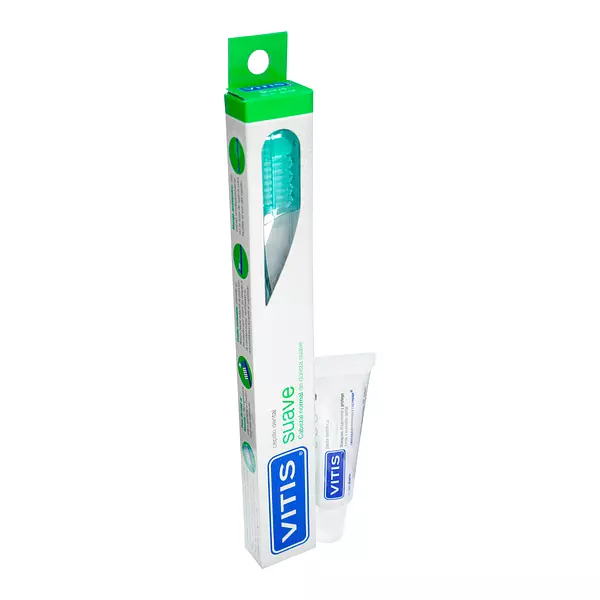 Cepilo Suave + Crema Dental Blanqueadora Vitis