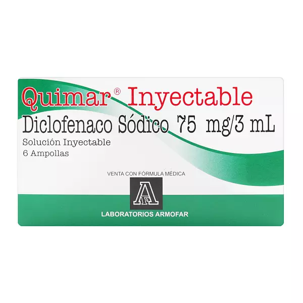 Quimar Diclofenaco 75 Mg Inyectable