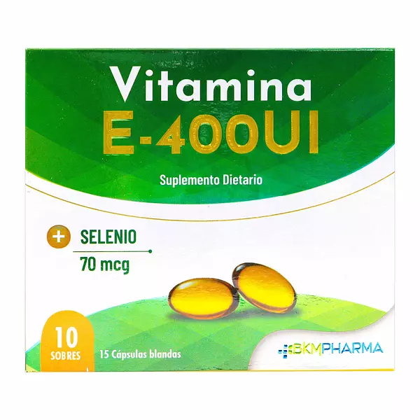 Vitamina E 400 Ui + Selenio 70 Mcg