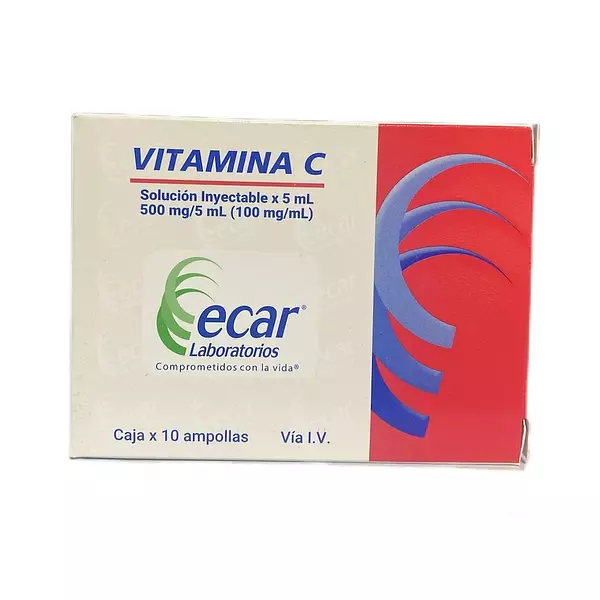 Vitamina C 500 Mg Inyectable