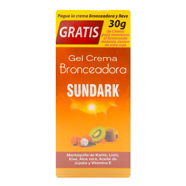 Gel Sundark Crema Bronceado + Crema Por 30 Gr