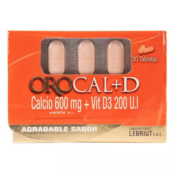 Orocal D Masticables 600 Mg