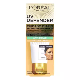 Protector Loreal Uv Defender Anti-Brillo Color Fps50
