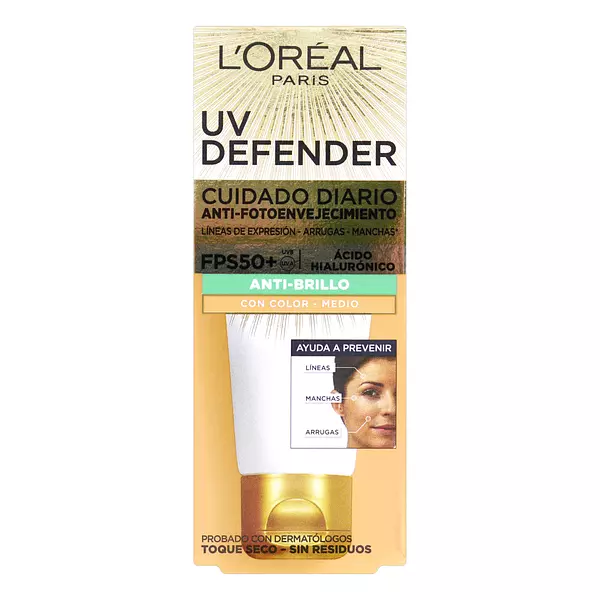 Protector Loreal Uv Defender Anti-Brillo Color Fps50