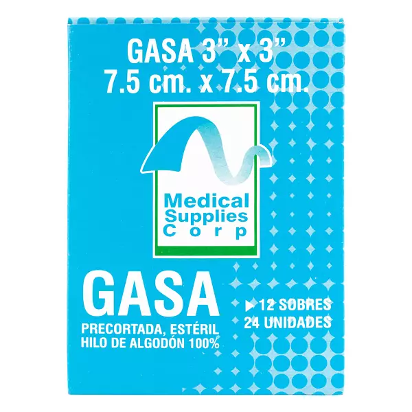 Gasa Medical Esteril 3x3x2 Yardas