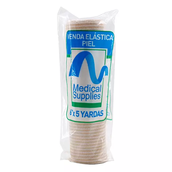 Venda Elastica Color Piel Medical 6x5 Yardas