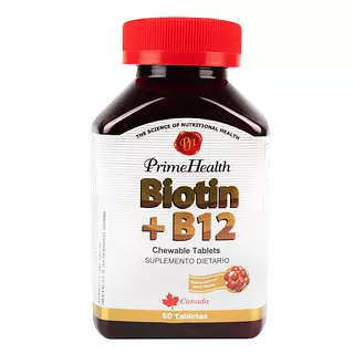 B12+Biotina Masticable Prime Health