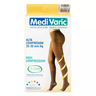Media Medivaric Cadera -M- Beige Alta Compresion Nti